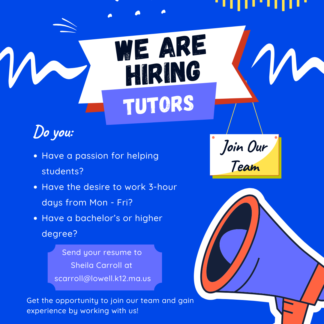 We Are Hiring Tutors